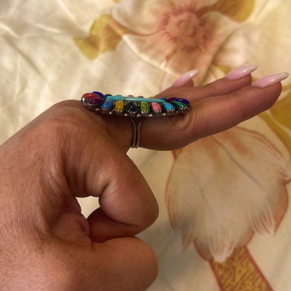 🔥Rubi Zuni sterling silver ring🔥 - Picture 2 of 3
